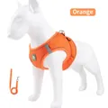 Oranje reflecterend ademend hondentuigje met bijpassende riem voor kleine honden - XS / Reflecterende Rand-Oranje