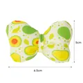 Vervangende stoffen strik met avocadoprint voor hondentuigje, maat 6,5 cm x 5 cm - Alleen Vlinderdas (Zonder Tuigje/Riem) / Kleine Vlinderdas Accessoire (6.5x5cm) / Avocado-print