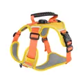 Verstellbares gelb-orangefarbenes Hundegeschirr in Westenform mit robustem Griff oben - Gelb / XS
