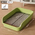 Extra-large green dog toilet with high fence and metal grate, includes cleaning scoop. - Basic Set (Metal Grid + Scoop) / Mint Green