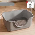 Gray stainless steel grid dog toilet with scoop, dimensions 40x30x17cm. - 40cm With Iron Grid (Includes Shovel) / Marble Gray