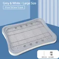 Large white and grey dog potty tray with removable grid for pet indoor toilet training - Plain Style / Large (51*39*3.5CM) / Grayish White