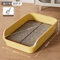 Extra large yellow dog toilet with black metal grid and scoop for large breed dogs. - Basic Set (Metal Grid + Scoop) / Lemon Yellow
