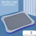 Large blue-gray dog potty tray 51x39.5cm includes training post and expert guide - Plain Style / Large (51*39*3.5CM) / Blue Gray