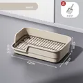 Creamy white splash-proof dog toilet with high fence, metal grid, and litter scoop - 42cm (Including Scoop) / Milk Cream White