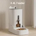 4.4L automatischer Futterautomat in Weiß und Grau für Hunde und Katzen, große Kapazität - Futterautomat / 4.4L Kapazität / Grau