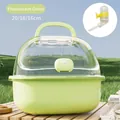 Fluorescent green portable hamster carrier cage for small pets with water bottle accessory - Portable Handle Style (With Water Bottle) / Fluorescent Green