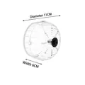 Quiet transparent 11cm hamster running wheel for exercise and pet fitness needs - Exercise Wheel / 11cm