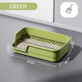Large mint green dog toilet featuring a splash-proof high fence and removable grate - 42cm (Including Scoop) / Mint Green