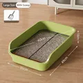 Extra large avocado green dog litter tray with metal grate and cleaning scoop included - 49cm / Basic Set (Metal Grid + Scoop) / Mint Green