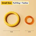 Duurzame hondenspeelset met een 19 cm fitnessring en een 10 cm getande bijtring voor pups - Trekring en Doornring Set / Klein (19CM Trekring + 10CM Doornring)