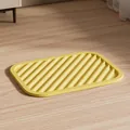 Yellow silicone ridged drainage mat accessory for pet dog toilet and litter box systems - Dog Litter Mat / Yellow