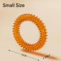 Duurzaam oranje rubberen ring met stekels voor kleine honden, 10 cm SKU-variant - Klein (10CM Doornring)