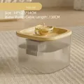 Automatischer Trinkbrunnen für Haustiere in Gelb mit 130 cm langem Pumpenkabel - Quadratischer Wasserbrunnen / Einsteckversion / Gelb
