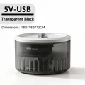 Automatischer Trinkbrunnen für Haustiere mit USB-Anschluss, transparent Schwarz, 18,5 cm - USB Außenhandel Typ / Transparentes Schwarz