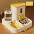 Mango yellow 2-in-1 automatic pet feeder and waterer with dimensions 28x28x22.5cm - 2-in-1 Feeding and Watering (Mango Yellow) / 28x28x22.5cm