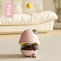 Rosa interaktives Haustier-Stehauf-Spielzeug mit Futterspender, 246x102x92mm für Hunde und Katzen - Katzenminze/Slow Feeder/Teaser/Stehaufmännchen 4-in-1 / Rosa