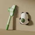 Professionelles grünes Fellpflegekamm-Set und süßer Panda Katzenminze-Wandball für Katzen - Stahlzahn Haustierkamm und Panda Katzenminze Set / 1 Kamm + 4 Katzenminze Bälle