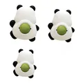 Set mit drei Katzenminzebällen in Pandform für Katzen mit rotierenden natürlichen Kugeln - 3er-Set