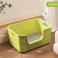 Arenero abierto extra grande para gatos verde lima con medidas y pala de regalo - Bañera Grande (Con Pala) / 50cm / Verde Lima