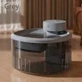 Fuente de agua inteligente inalámbrica para mascotas, 30 días de batería, gris - 3,5L / Nuevo Modelo Inducción Inteligente (Incluye 1 Filtro) / Gris