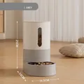 Comedero y bebedero automático 2 en 1 gris clásico para mascotas - Comedero 2.4L / Solo Alimentación / Gris Clásico