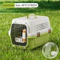 Cage de transport vert citron pour chats et petits chiens, 48x31,5x30 cm avec accessoires. - Petit (48x31.5x30cm) / Vert menthe