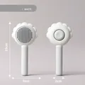 Professionelle elfenbeinweiße Haustierbürste in Sonnenblumenform für Haustiere - Ivory white (TPR needle comb)