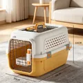 Trasportino giallo formaggio per cani e gatti, dimensioni grandi 56x35x33cm utile - Large Sky-view Model (Within 10kg) / Giallo Formaggio