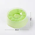 Bol d'eau flottant vert frais pour animaux, 20cm, conçu pour éviter la bouche mouillée des chats - Gamelle Flottante (Vert Frais)