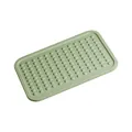 Alfombrilla para arena de gato de silicone verde claro con relieve para atrapar restos - Alfombra para Arena 42CM / Verde