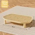 Yellow plastic elevated cat litter trapping board mat 46x30cm for pet litter pans - [Yellow] Litter Control Platform - High Leg, Detachable (Fits 99% of Litter Boxes) / Cat Pedal