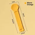 Cuillère de nourrissage pour chat orange chaud avec mesures de dimensions précises - Forme de Tournesol / Orange Solaire