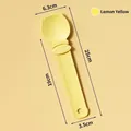 Presse-purée pour bandes de chat en jaune citron avec dimensions de 25x6,3cm - Forme Oreilles de Chat / Jaune Citron