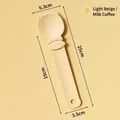 Cuillère d'alimentation pour friandises pour chats de couleur crème avec oreilles - Forme Oreilles de Chat / Beige
