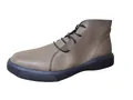 Men's high-top Martin boots in brown textured leather with black thick rubber sole - 38 / Single Lining Style (89071) / Khaki
