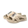 Beige Plateau-Sandaletten für Herren mit BLAKE-SHOES Aufdruck oben - Khaki