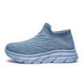 Chaussures de sport respirantes en maille bleue pour hommes et femmes, style décontracté - 35 / Bleu (ZMS-8031)