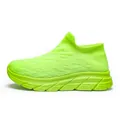 Baskets à enfiler confortables en maille vert fluo pour le sport et les loisirs - 35 / Vert Fluorescent