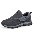 Baskets en maille grise respirante avec bride velcro réglable pour hommes et femmes - 38 / Gris