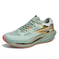 2025 New stylish sage green and gold lace-up running shoes for professional sports training - 36 / Army Green (SHL-1919)