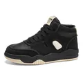 Scarpe da skate alte nere da uomo con plateau e dettagli a contrasto beige - 39 / Nero Cachi