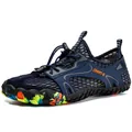 Scarpe da scoglio in rete traspirante per trekking con suola mimetica ad asciugatura rapida - 38 / Stile a Rete Traforata Blu / Blu