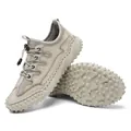 Scarpe sportive casual da uomo outdoor beige traspiranti con suola in gomma antiscivolo - 38 / Beige (HB-5807)