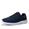 Navy blue breathable mesh sneakers for men and women, casual athletic running shoes - 48 / Blue
