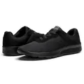 Breathable black mesh athletic running shoes for men and women in casual style - 48 / All Black