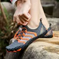 Scarpe da acqua outdoor traspiranti grigio e arancione con rete ad asciugatura rapida - 35 / Scarpe da Scoglio Outdoor (DQ-1722) / Grigio Arancione