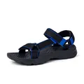 Sandali da spiaggia all'aperto leggeri e traspiranti con cinturini in velcro blu regolabili - 40 / Blu nero