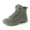 Olijfgroene hoge tactische wandelschoenen met ademend mesh en antislip rubberen zool - 40 / Legergroen (WN-702)