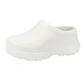 Lightweight white slip-on chef shoes with thick non-slip soles for men and women - 35-36 / White